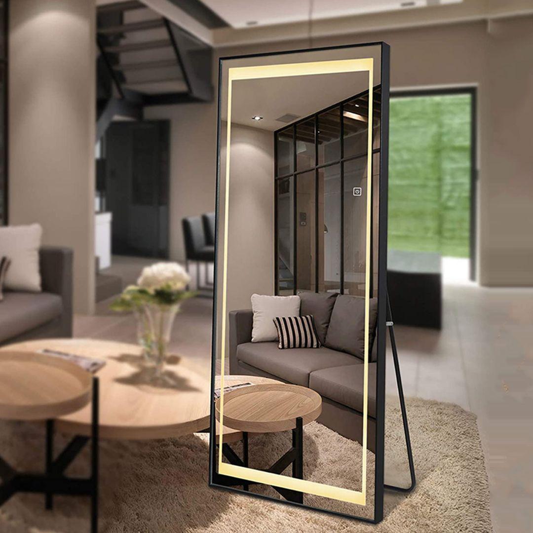 150 Cm X 50 CM Full Length Mirror Intelligent LED Floor Mirror with ...