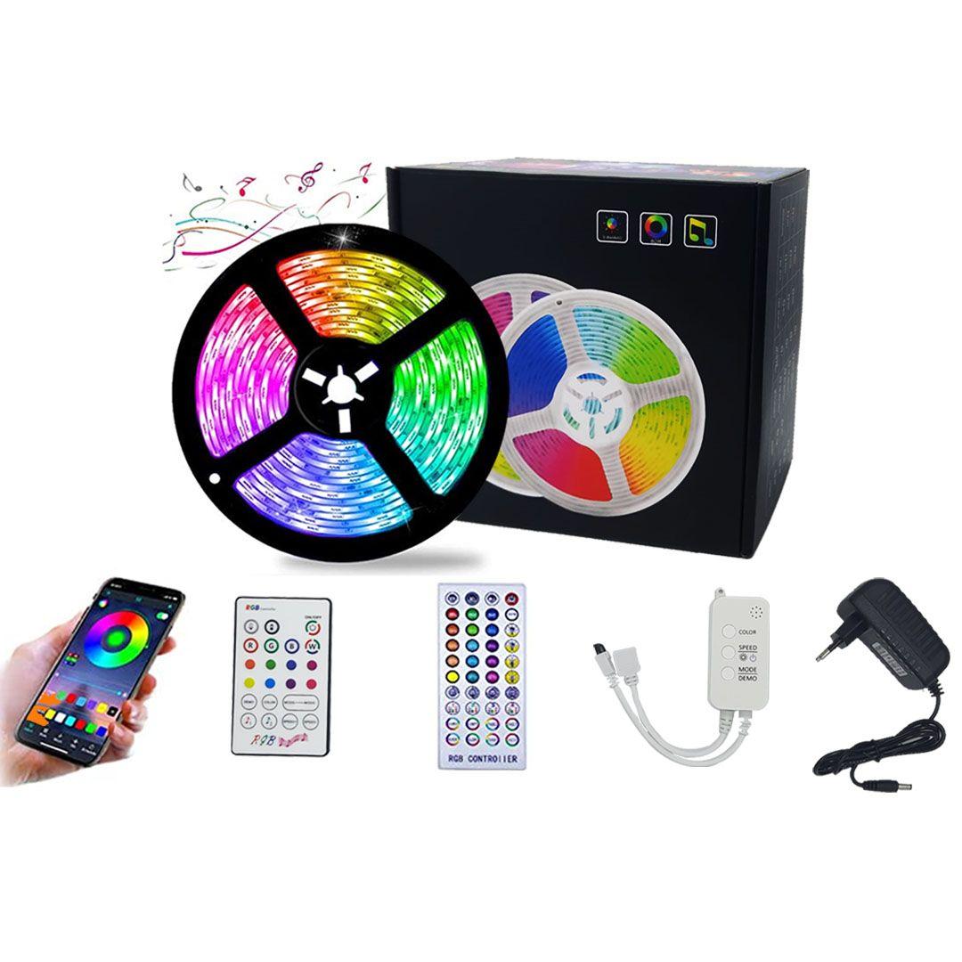 شريط اضاءة RGB مقاوم للماء مع ريموت للتحكم - شريط اضاءة LED SMD5050 