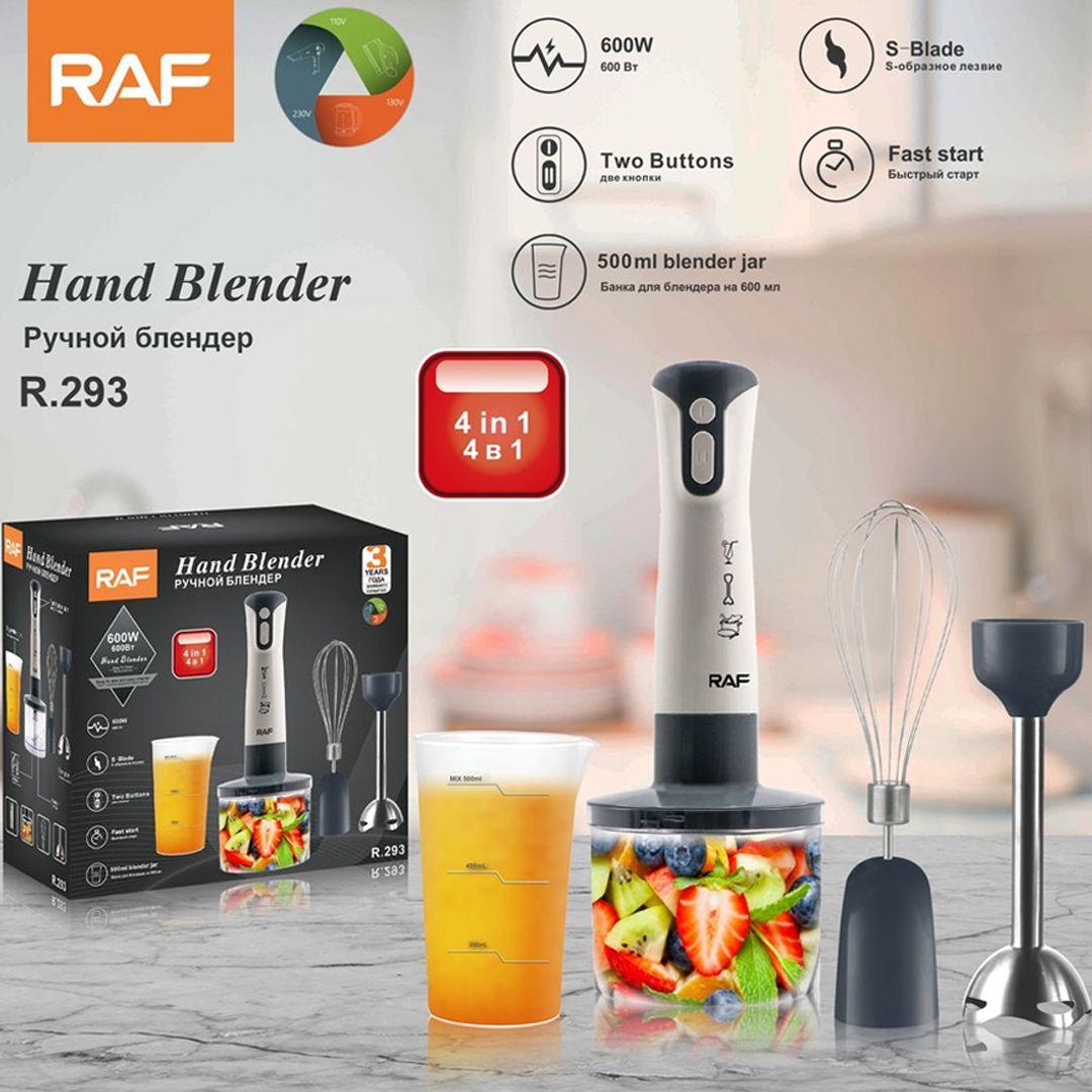 خلاط كهربائي 4x1 من RAF R.293 بقوة 600 واط وسعة 500 مل