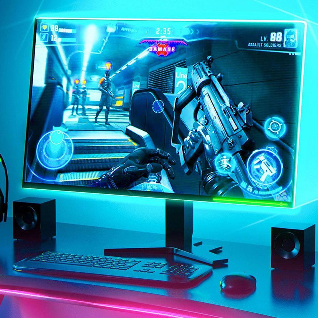 شريط اضاءة Baseus الالكتروني الملون USB RGB بطول 1.5 متر