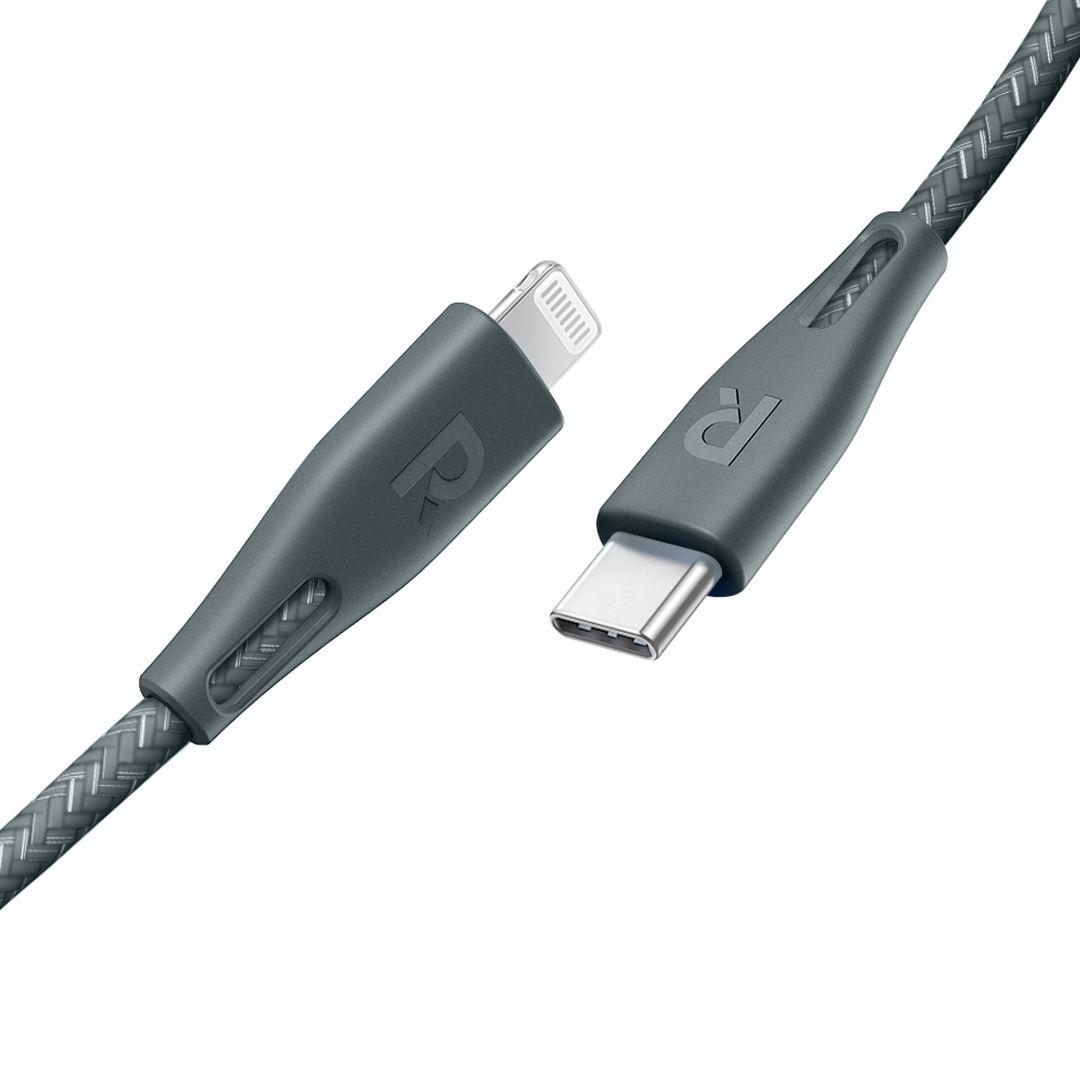 كيبل RAVPower RP-CB1018 Nylon Braided Type-C to Lightning بطول 2 متر   