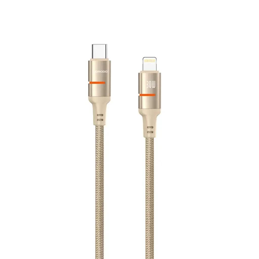 كيبل من بورودو USB-C إلى Lightning مع إضاءة LED