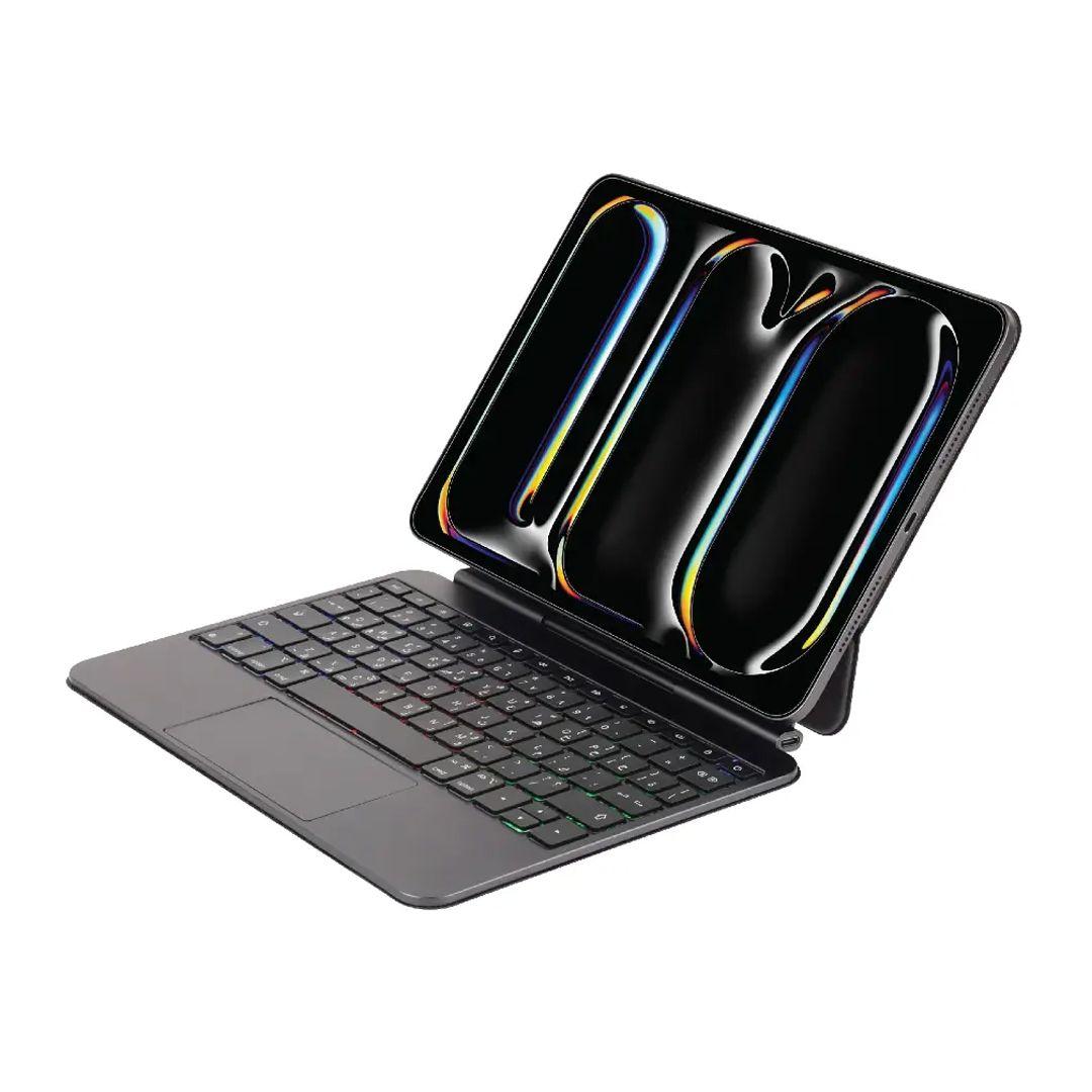 كيبورد مغناطيسي معدني SIA MagKeyboard Pro للآيباد برو (مقاسين 11 و13 إنش) مع حامل قلم 