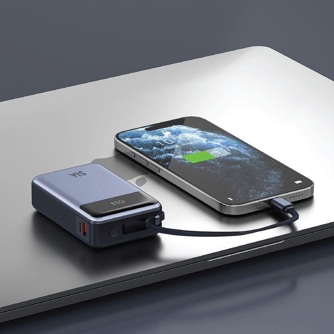 ميني باور بانك SIA Volt Link 20000mAh شحن سريع بقوة 65 واط