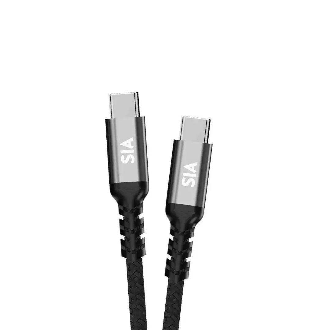 كيبل باورلينك من SIA بطول 1 متر Type-C إلى Type-C يدعم الشحن السريع