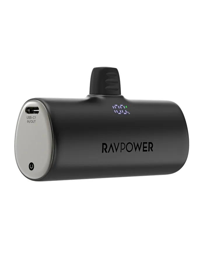 باور بانك RAVPower سعة 5000 مللي أمبير/ساعة، بقوة 20 واط