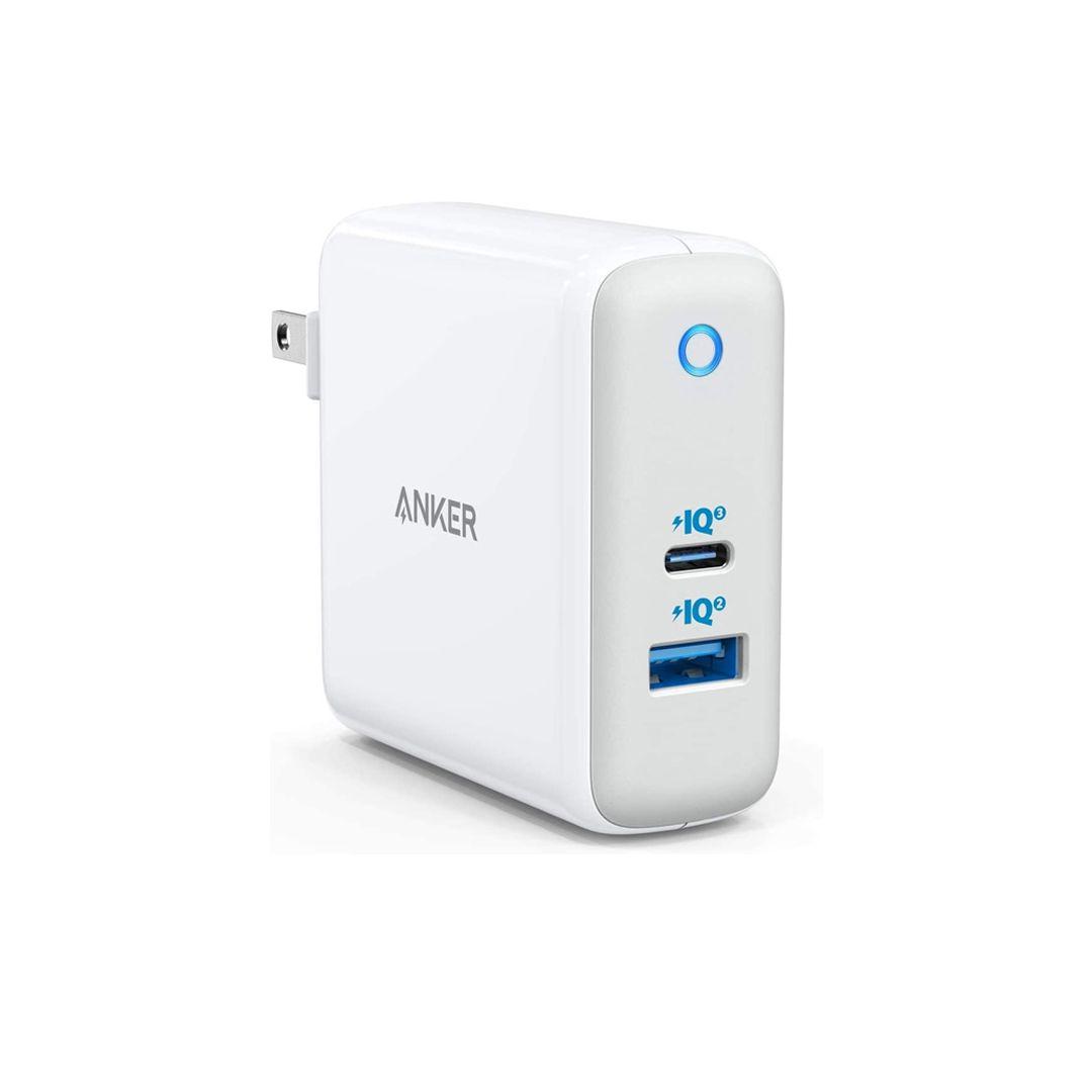 شاحن ANKER POWERPORT ATOM III بمنفذين وخاصية PowerIQ 3.0 يدعم الشحن السريع