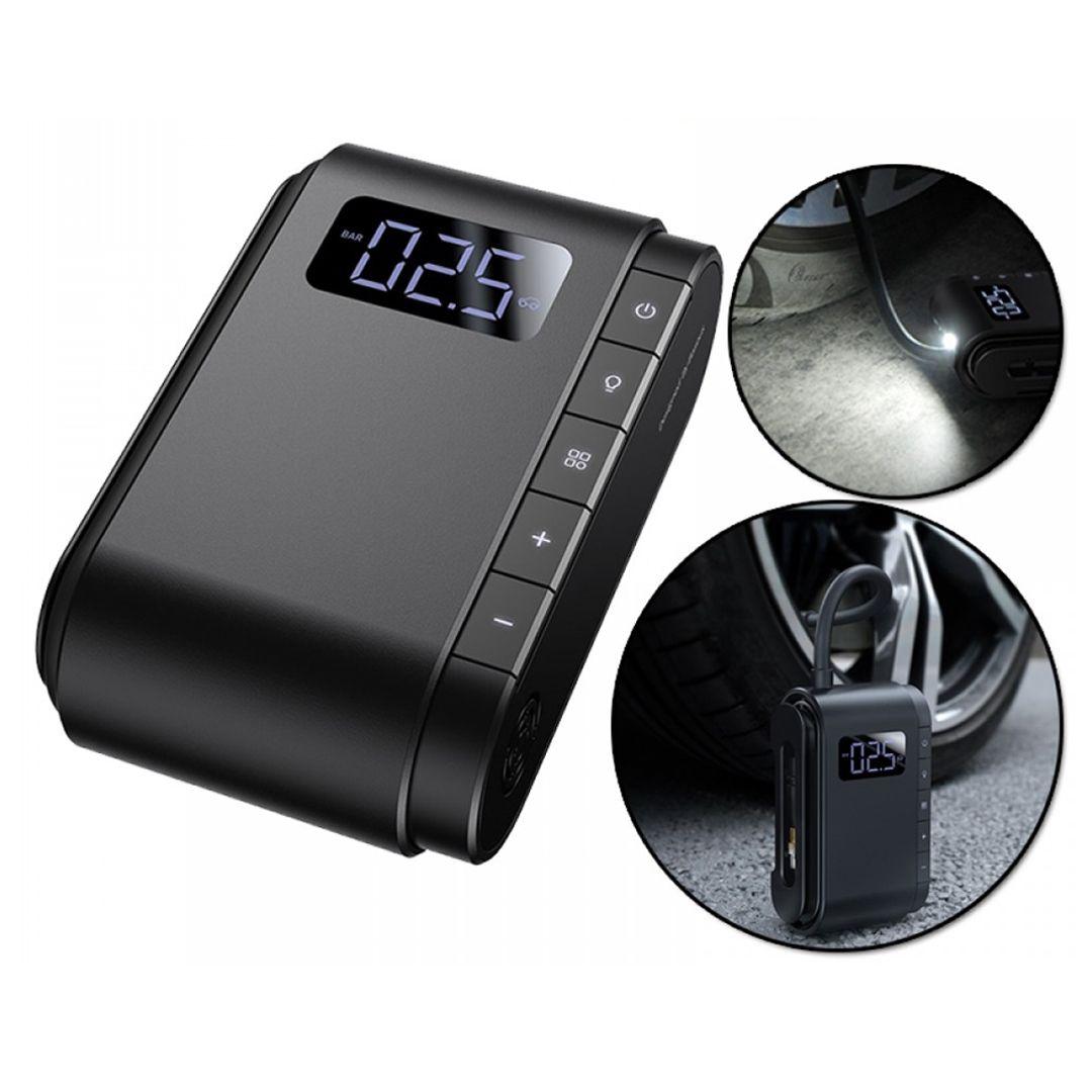 منفاخ هواء محمول Baseus Dynamic Eye Inflator Pump لنفخ إطارات السيارات أو الدراجة أو الكرات أو المسابح والفرشات القابلة للنفخ 