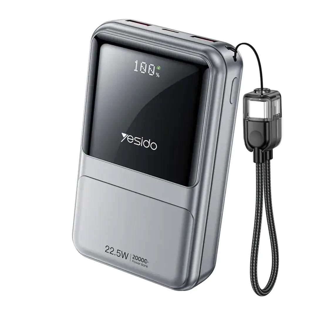 باور بانك Yesido YP96 سعة 20000mAh – شحن سريع 22.5 واط