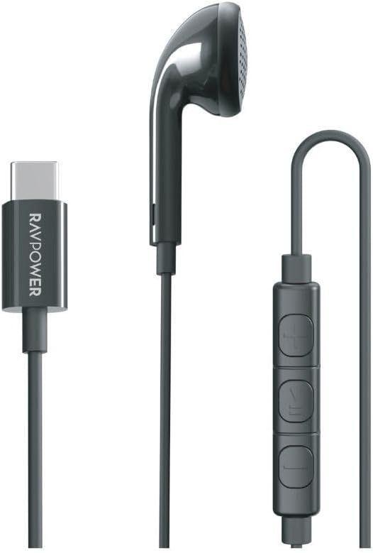 RAVPower سماعة اذن مع منفذ USB-C و مكبر صوت 14.2 ملم
