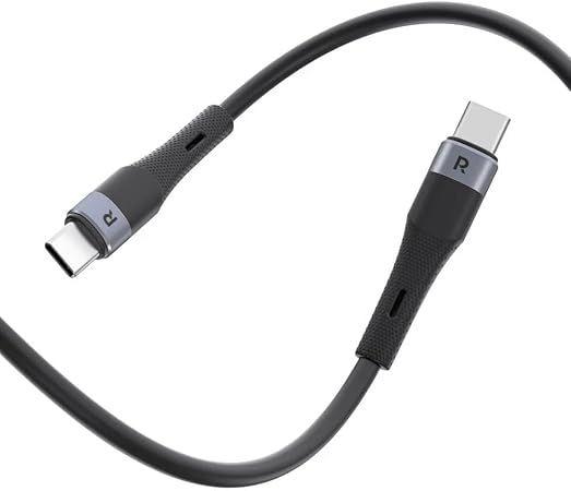 كابل RAVPower Type-C السيليكون بقدرة 60 وات وطول 1 متر