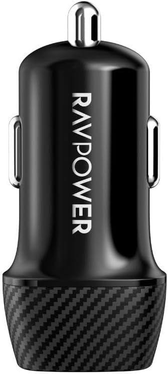 شاحن سيارة RAVPower سريع بمنفذ USB نوع C بقوة 20 وات