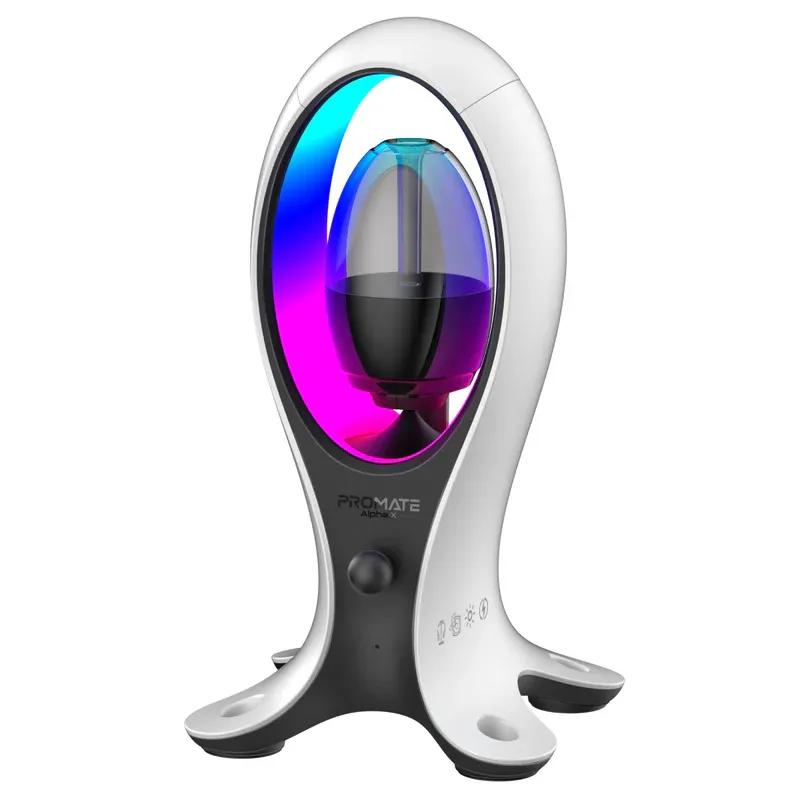 مكبر صوت RGB ثنائي الوضع عالي الدقة ديناميكي بقوة 5 وات مع حامل سماعة رأس ومحور USB