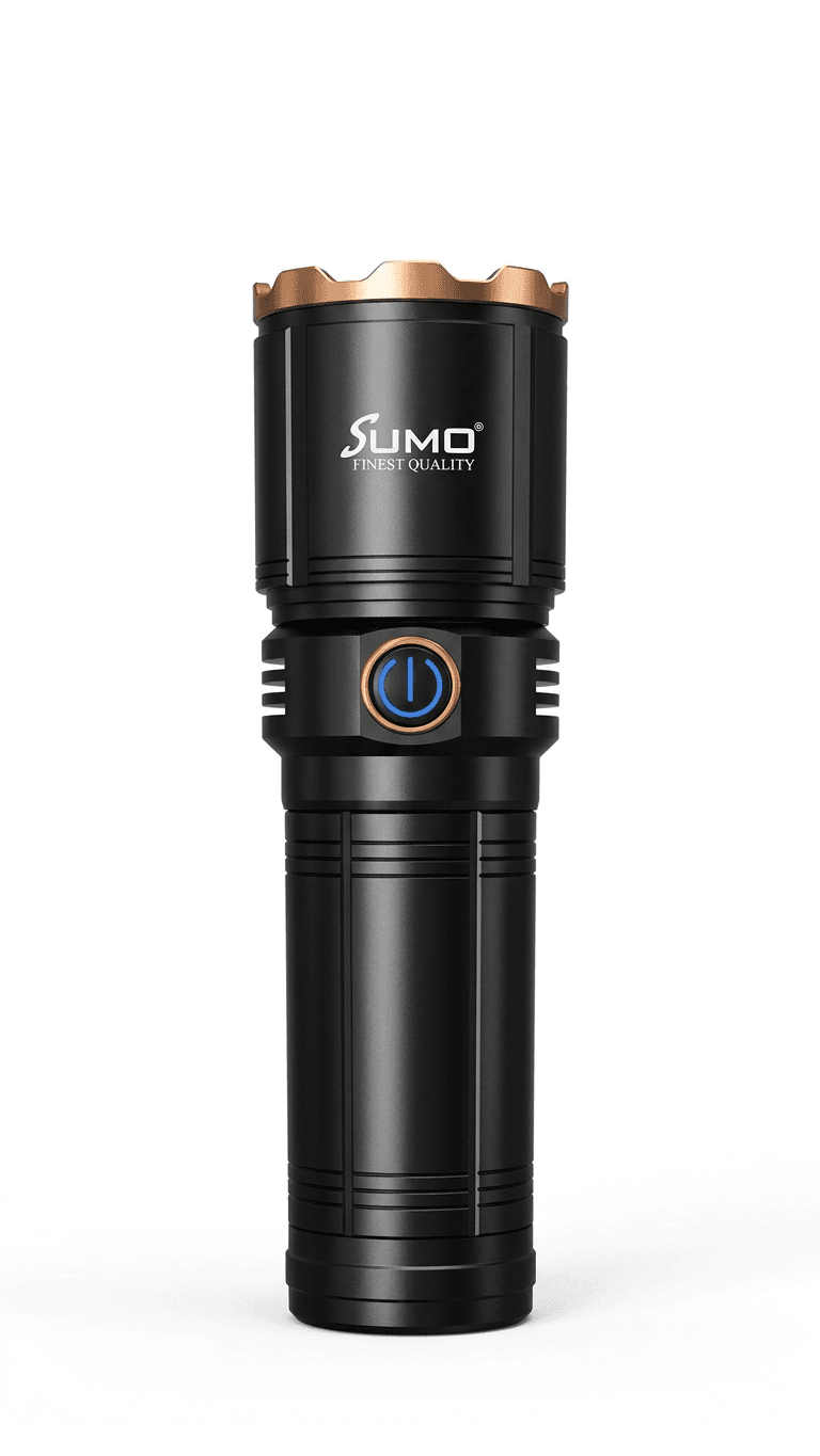 كشاف SUMO SM-6106 LED بقوة عالية – مدى إضاءة يصل إلى 3000 متر مع زوم