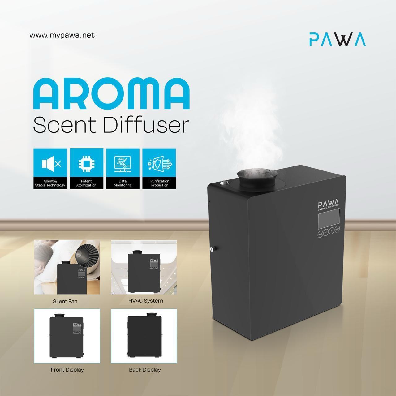 فواحة عطور ذكية Pawa Aroma بدون ماء – تغطية واسعة وتحكم بالتطبيق