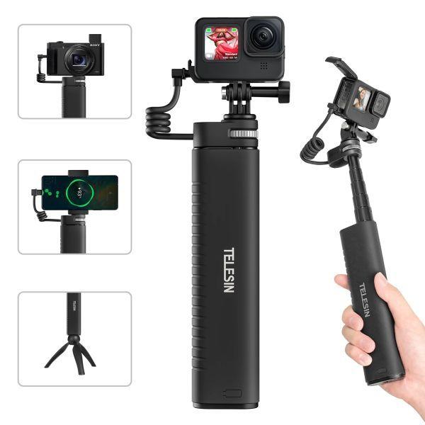 TELESIN TE-CSS-001 10000mAh Rechargeable Selfie Stick for Action Cameras