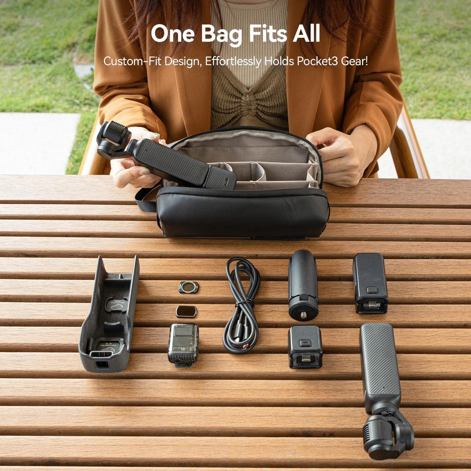 TELESIN S6-PRC-08-TDJ Universal Portable Storage Bag for DJI Osmo Cameras and Accessories