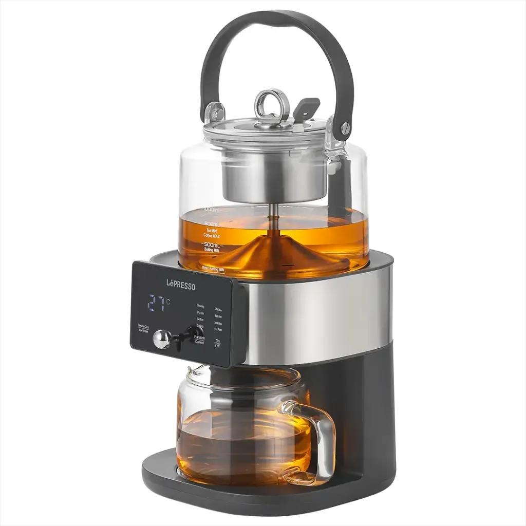 LePresso LPCFFTCB0040BK Brewfinity Tea and Coffee Brewer with Digital Display - Black