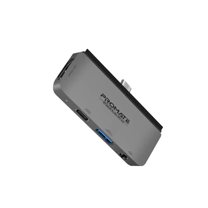 موزع وسائط متعددة USB-C 4 في 1 مع توصيل طاقة 100 وات • منفذ HDMI بدقة 4K Full HD